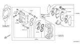Diagram for Infiniti FX50 Brake Caliper - 41011-EG50A