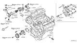 Diagram for Infiniti FX50 Thermostat Gasket - 11062-1CA1A