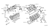 Diagram for Infiniti Engine Cover - 13264-AM600