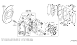 Diagram for Infiniti QX80 Brake Dust Shields - 41161-1LA0A