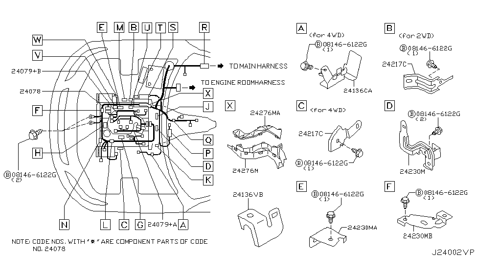 24011-CG100-|-Genuine-Infiniti-#24011CG100-HARNESS-ASSY-EGI