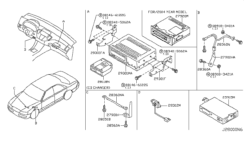 28330-CR973 - Genuine Infiniti Parts 2003 infiniti m45 engine diagram 