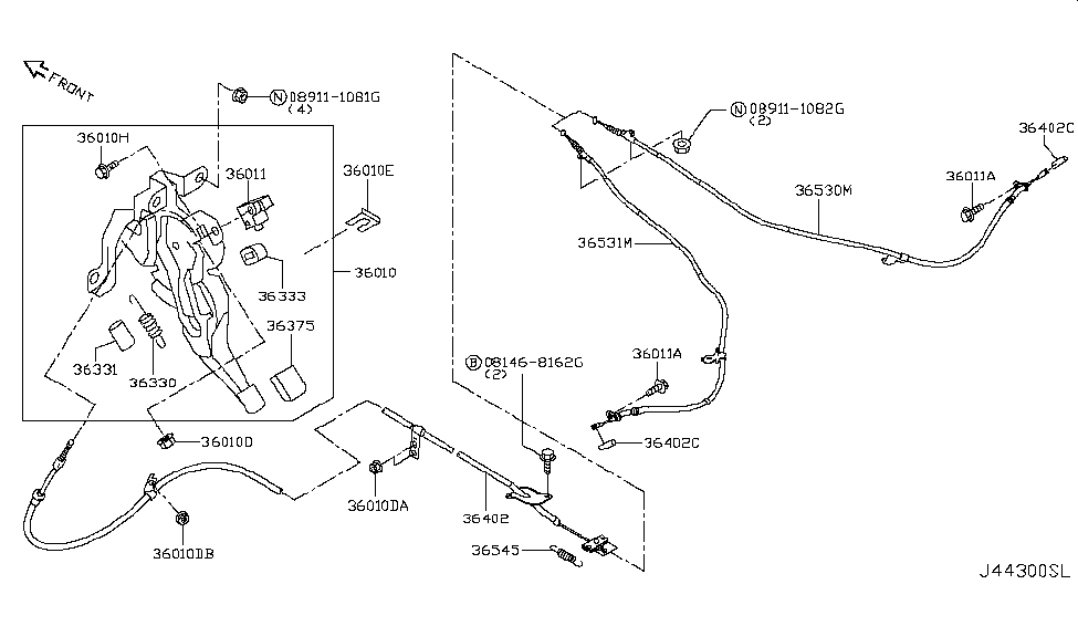 2018 Infiniti Q50 Parking Brake Control - Infiniti Parts Deal