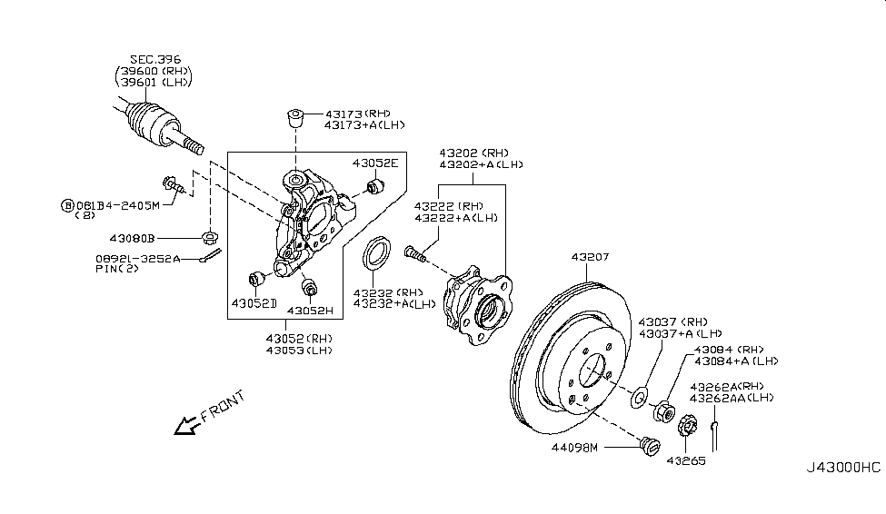 Infiniti 55152-9Y000 Bush