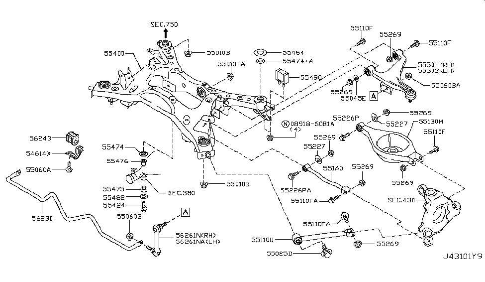 551B0-JK010 - Genuine Infiniti Parts