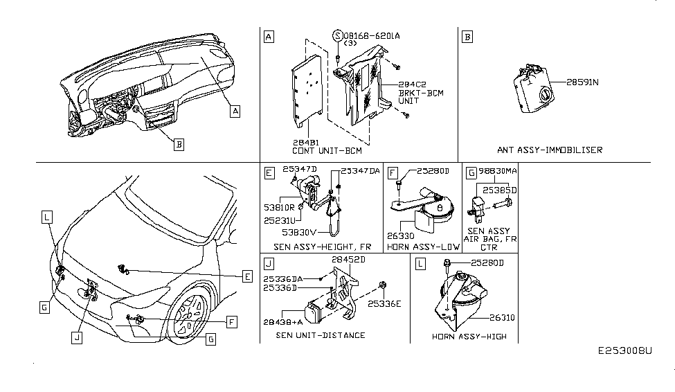 Infiniti 28590-5DA2C Antenna Assy-Immobilizer