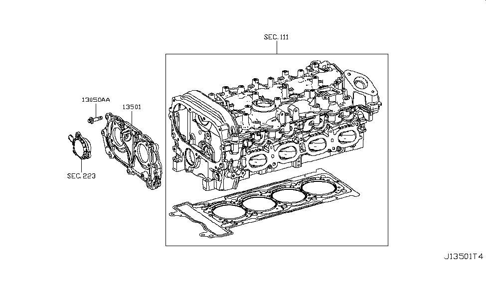 Infiniti 13501-HG00G Case-Timing Chain,Front