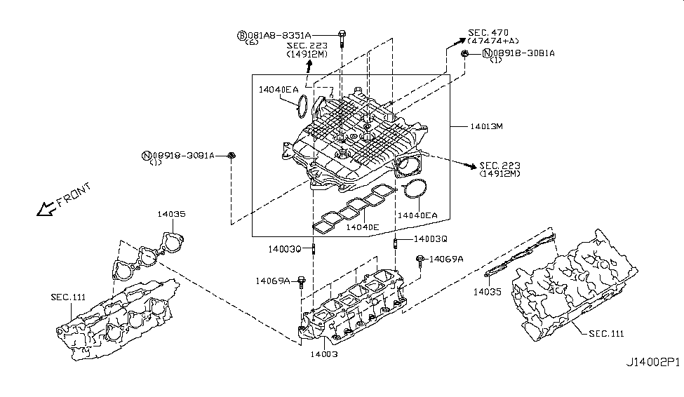 14035-1MC0A - Genuine Infiniti Parts