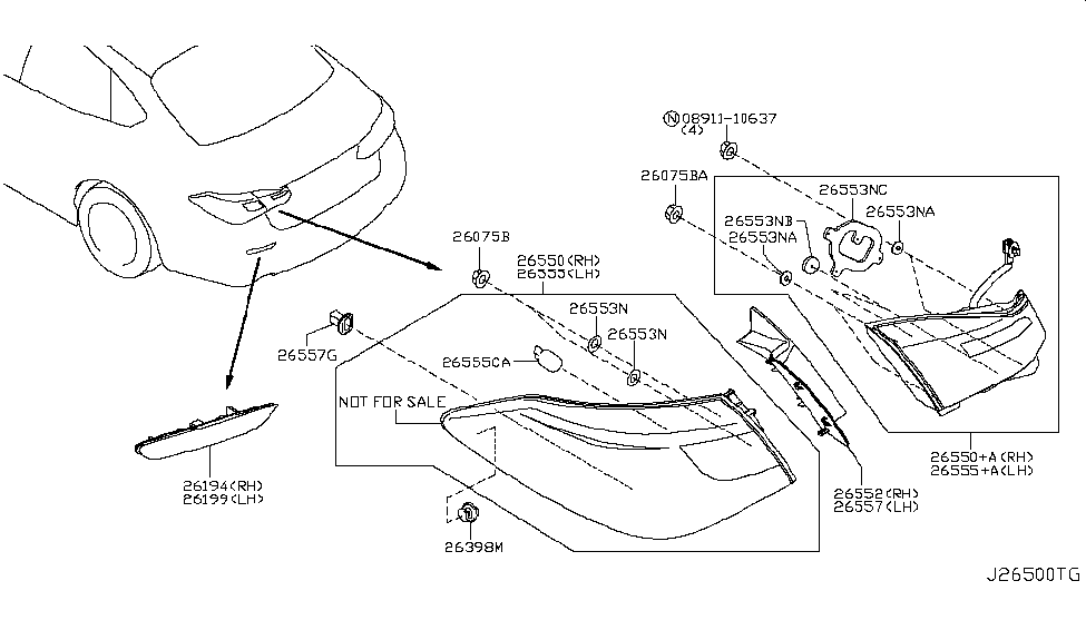 26550-4AN0A - Genuine Infiniti Parts