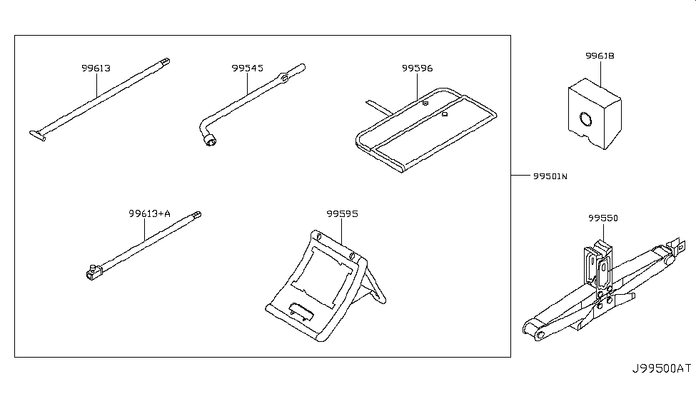 Infiniti 99554-1LA0A Adapter Jack