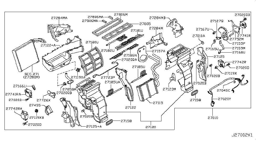 Infiniti 27110-1LB2E Heating Unit-Front