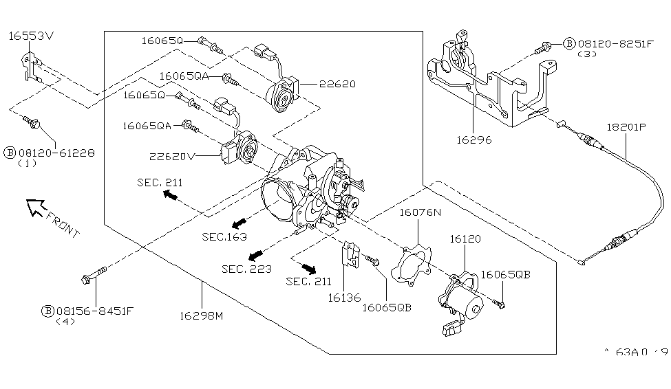 Infiniti 16120-6P000 Motor Assembly-TCS