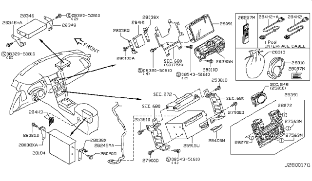 2009 Infiniti FX35 Switch Assembly-ACCEL Pedal Diagram for 25391-1CA4B
