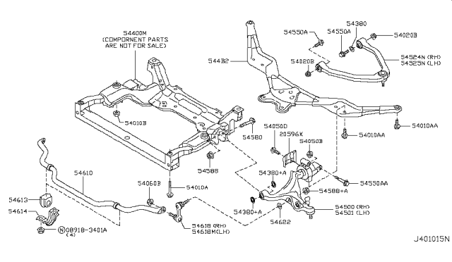 2012 Infiniti M37 Front Suspension Diagram 11