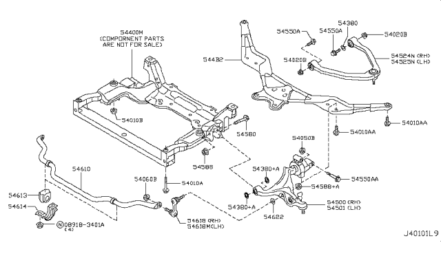 2012 Infiniti M37 Front Suspension Diagram 12