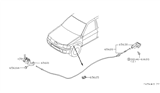 Diagram for Infiniti Hood Cable - 65621-0W010