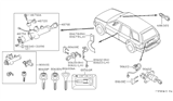 Diagram for 1997 Infiniti QX4 Ignition Switch - 48750-0M000