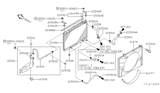 Diagram for Infiniti QX4 Automatic Transmission Oil Cooler Hose - 21631-0W000