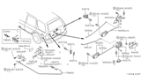 Diagram for Infiniti QX4 Fuel Door Release Cable - 78822-0W000