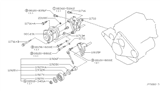 Diagram for Infiniti Q45 A/C Idler Pulley - 11927-4P101