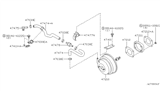 Diagram for Infiniti QX4 Brake Booster Vacuum Hose - 47474-1W600