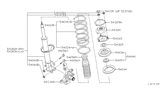 Diagram for Infiniti QX4 Shock And Strut Mount - 54320-2W100