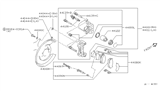 Diagram for Infiniti Q45 Brake Caliper Repair Kit - 44120-73L25