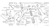 Diagram for 1996 Infiniti Q45 Shock and Strut Boot - 55242-67U00