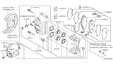 Diagram for Infiniti Q45 Brake Pad Set - 41060-64U92