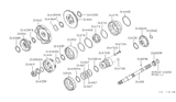 Diagram for 1999 Infiniti Q45 Transfer Case Output Shaft Snap Ring - 31506-41X01