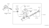 Diagram for Infiniti Q45 Master Cylinder Repair Kit - 46011-60U26