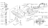 Diagram for Infiniti I30 Fuel Tank Strap - 17407-2Y000