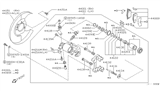 Diagram for Infiniti G20 Brake Caliper Repair Kit - 44120-61E26