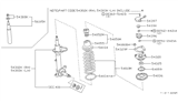 Diagram for 1996 Infiniti J30 Coil Spring Insulator - 54034-85E10