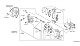 Diagram for Infiniti Q45 Brake Caliper - 41001-AR000