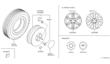 Diagram for Infiniti Q45 Spare Wheel - 40300-AR225