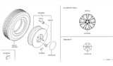 Diagram for Infiniti FX45 Wheel Cover - 40315-CW54A