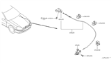 Diagram for 2003 Infiniti Q45 Hood Cable - 65621-AR000