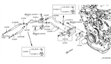 Diagram for 2017 Infiniti Q50 Oil Cooler Hose - 21306-5CA0A