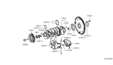 Diagram for Infiniti QX30 Crankshaft Gear - 13021-HG00B