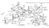 Diagram for Infiniti Axle Beam Mount - 55044-1MA0A