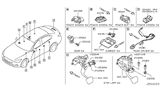 Diagram for Infiniti Cruise Control Switch - 25300-3RA0A