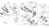 Diagram for 2021 Infiniti Q60 Cup Holder - 68430-6HH2A