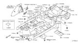 Diagram for Infiniti Q50 Exhaust Heat Shield - 74762-CD000