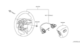 Diagram for Infiniti Q50 Steering Wheel - 48430-4GA1B