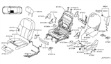 Diagram for Infiniti Q50 Seat Cushion - 87361-4HA0A