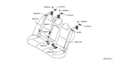 Diagram for Infiniti Q50 Seat Belt - 88844-4HB0A