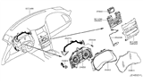 Diagram for Infiniti FX35 Instrument Cluster - 24820-3FY0A