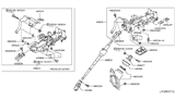 Diagram for 2010 Infiniti FX50 Steering Shaft - 48822-1CA1A