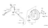 Diagram for 2010 Infiniti FX50 Brake Booster Vacuum Hose - 47474-1CD0B